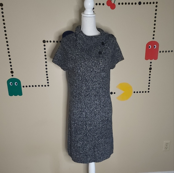 Dressbarn gray white black sweater L - Picture 2 of 8